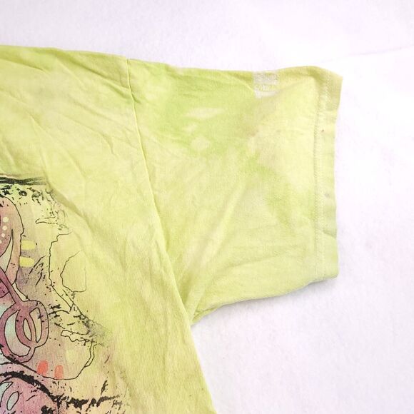 T-Rex Pullover Graphic Casual T Shirt Adult Mens Size Extra Large XL Yellow - Picture 6 of 9